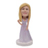 Female In Long Lilac Dress Custom Figure Bobblehead