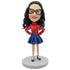 Female In Spiderman Dress Up Custom Figure Bobblehead