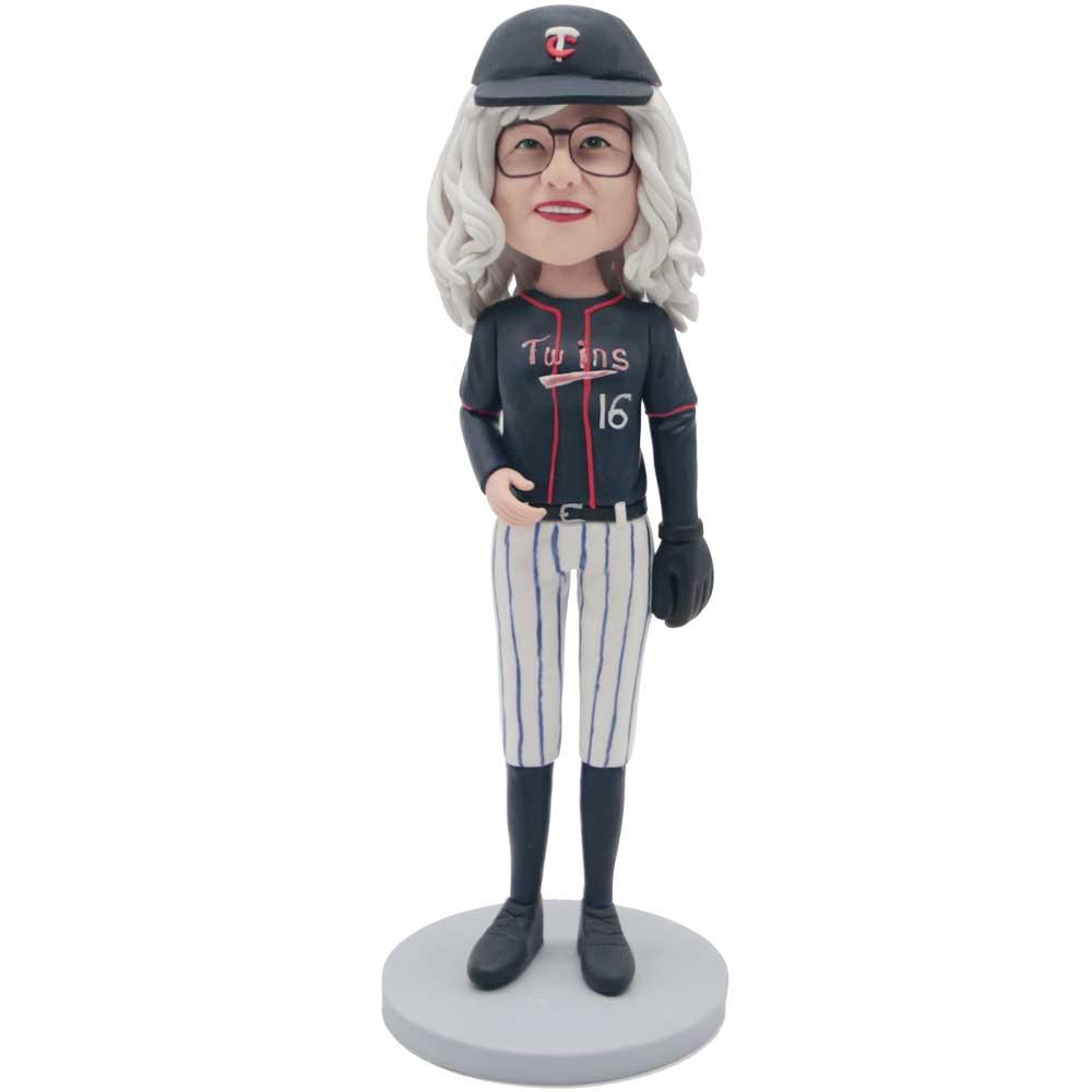 Female Minnesota Twins Fans Custom Figure Bobblehead