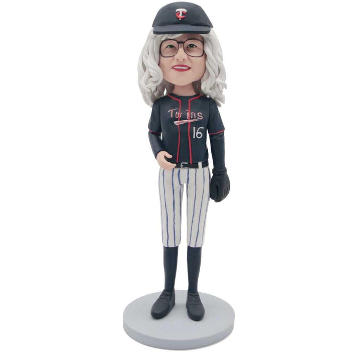 Female Minnesota Twins Fans Custom Figure Bobblehead