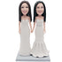 Female Same-gender Couple Wedding Custom Figure Bobblehead