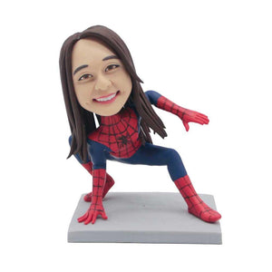 Female Spiderman Custom Figure Bobblehead