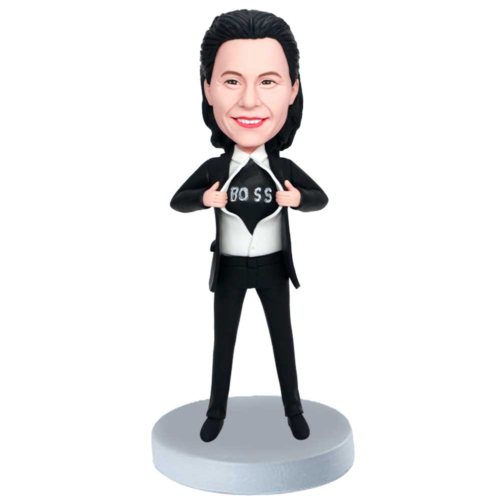 Female Super Office Boss Leader Custom Figure Bobbleheads