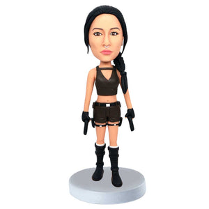 Female Tomb Raider Custom Figure Bobbleheads