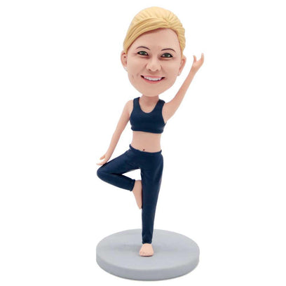 Female Yoga Teacher Custom Figure Bobbleheads