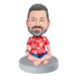Funny Male Sit On The Floor Custom Figure Bobbleheads
