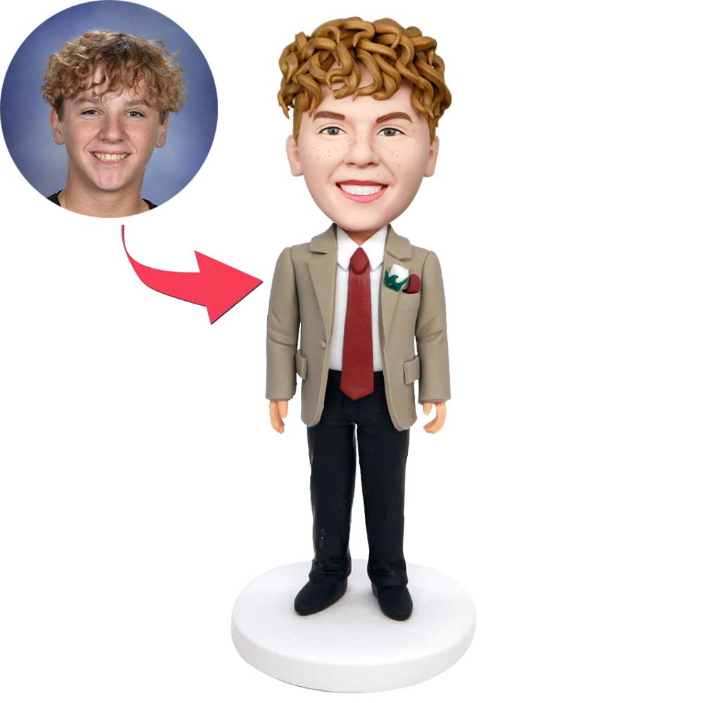 Handsome Groomsmen Custom Figure Bobbleheads