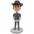 Handsome Male In Jeans Custom Figure Bobblehead
