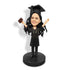 Personalized Happy Female Graduates Custom Graduation Bobblehead - Figure Bobblehead