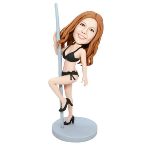 Humorous Charming Female Pole Dancing Custom Figure Bobbleheads
