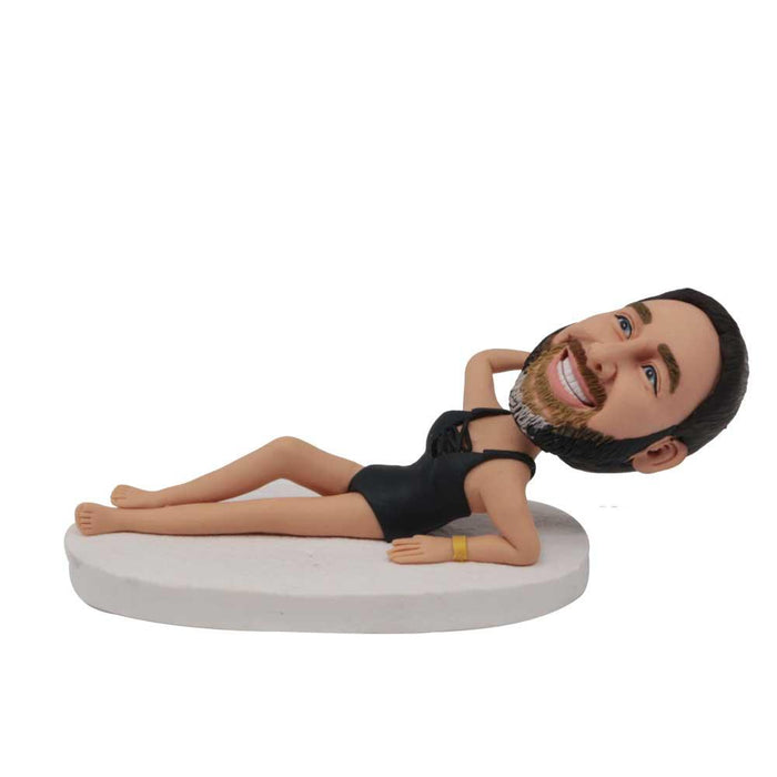 Humorous Funny In Bikini Custom Figure Bobblehead