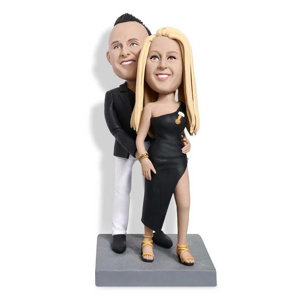 Intimate Evening Gown Couple Custom Figure Bobblehead - Figure Bobblehead