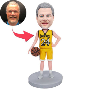 Lakers Basketball Player Fans Custom Figure Bobbleheads