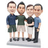 Male And His Three Friends Custom Family Bobblehead