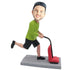 Male Bobblehead In Green T-shirt With Vacuum Cleaner Custom Figure Bobblehead