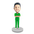 Male Doctor Physician In Green Surgical Gown And His Arms Chest Custom Figure Bobblehead