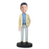 Male Dressed In Yellow Leisure Suit Custom Figure Bobblehead