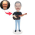 Male Guitarist in Jeans Custom Figure Bobbleheads