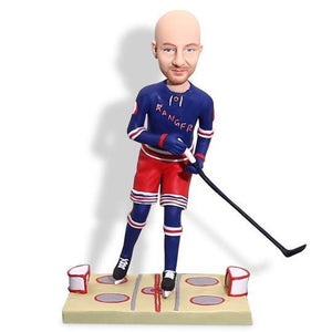 Male Ice Hockey Player Custom Figure Bobblehead