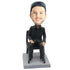 Male In Black Shirt Sitting In A Chair Custom Figure Bobblehead