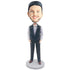 Male In Black Vest And Hands In Pockets Custom Figure Bobblehead
