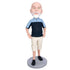 Male In Blue And Black T-Shirt Custom Figure Bobbleheads