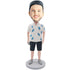 Male In Hawaiian Shirt Custom Figure Bobblehead