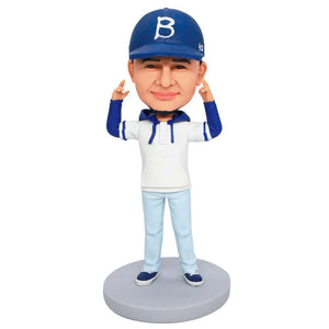 Male In Hooded Sweater Custom Figure Bobbleheads
