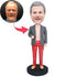 Male In Red Plaid Pants Custom Figure Bobbleheads