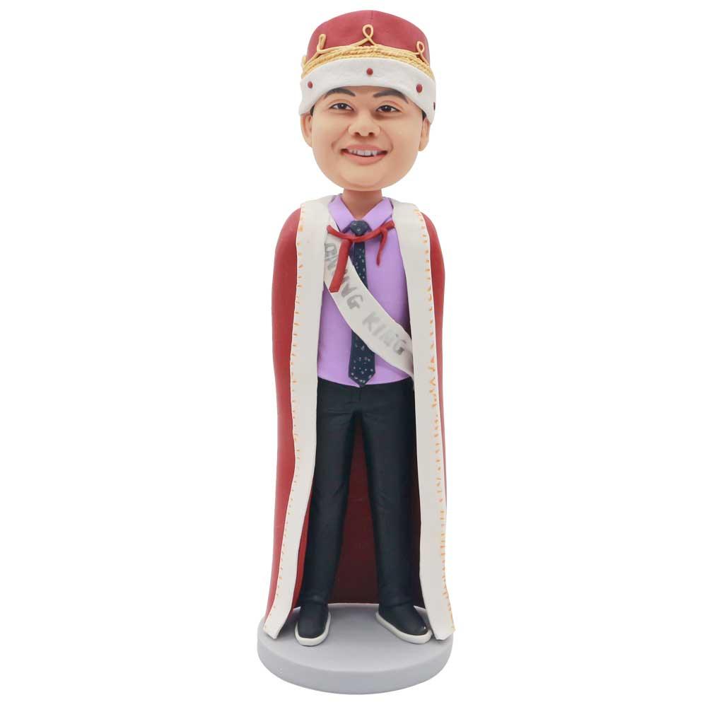 King In Red Robe Custom Figure Bobblehead