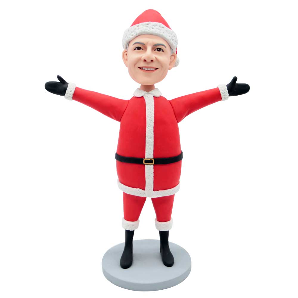 Male In Santa Claus Clothes Custom Figure Bobbleheads