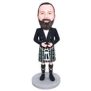 Male In Scottish Dress Custom Figure Bobbleheads