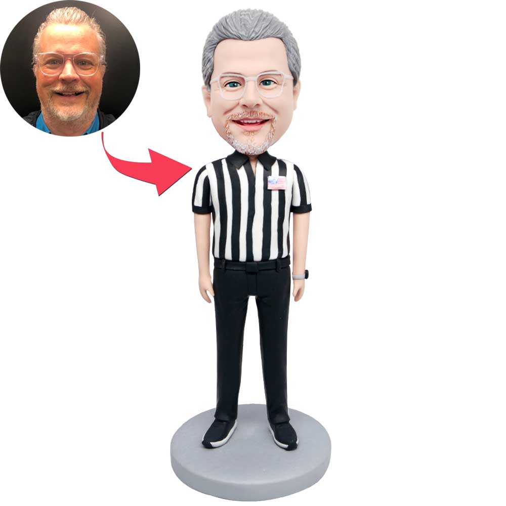 Male In Striped T-shirt Custom Figure Bobbleheads