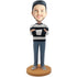 Male In Striped Top And Hold Chest Custom Figure Bobbleheads