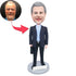 Male Lawyer In Suit With Briefcase Custom Figure Bobbleheads