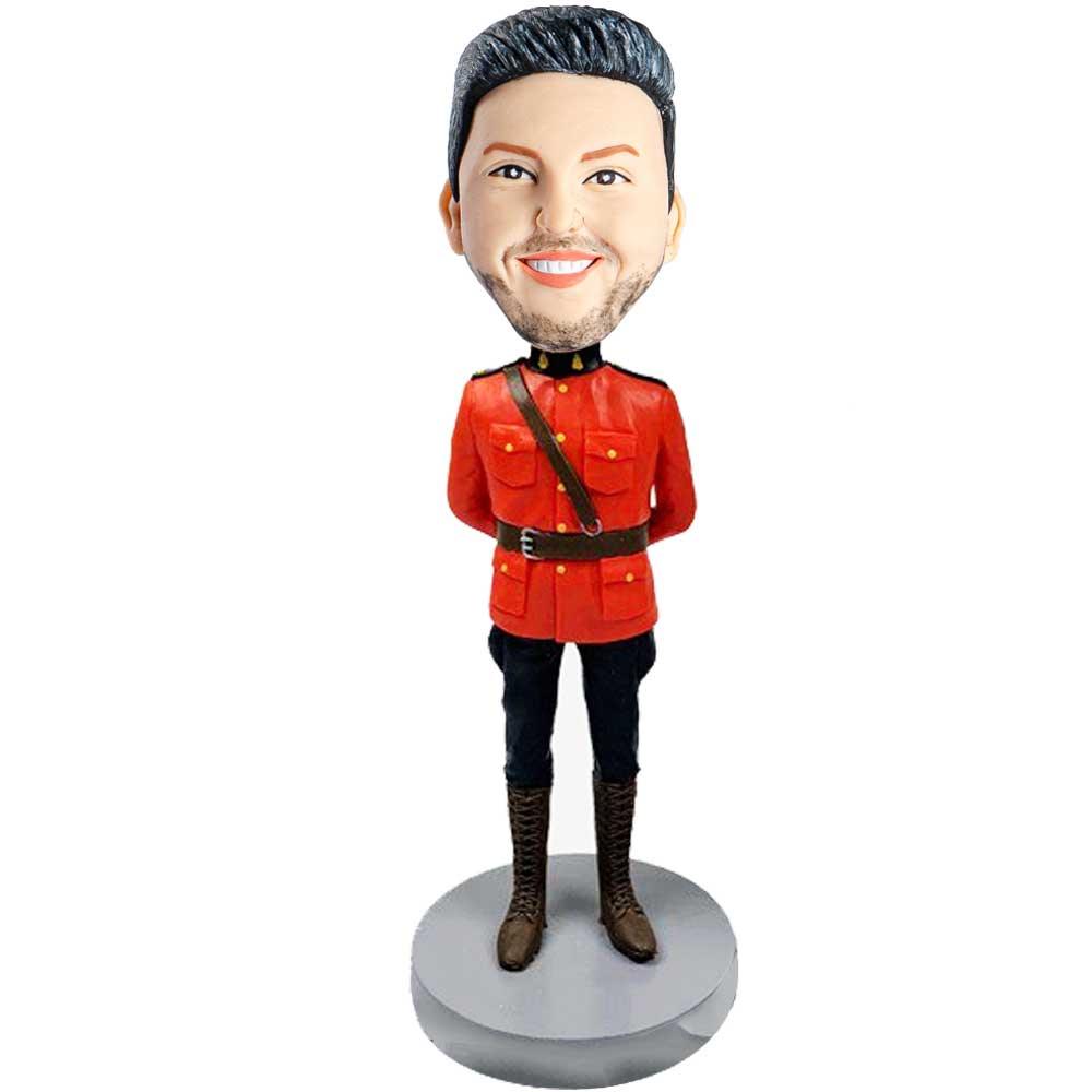 Male Mountie Custom Figure Bobblehead