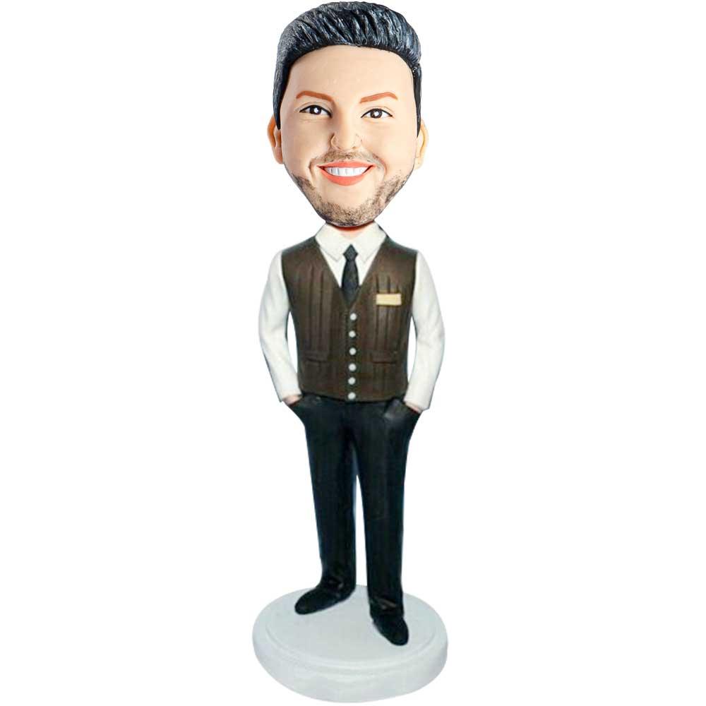 Male Office Executive Custom Figure Bobblehead