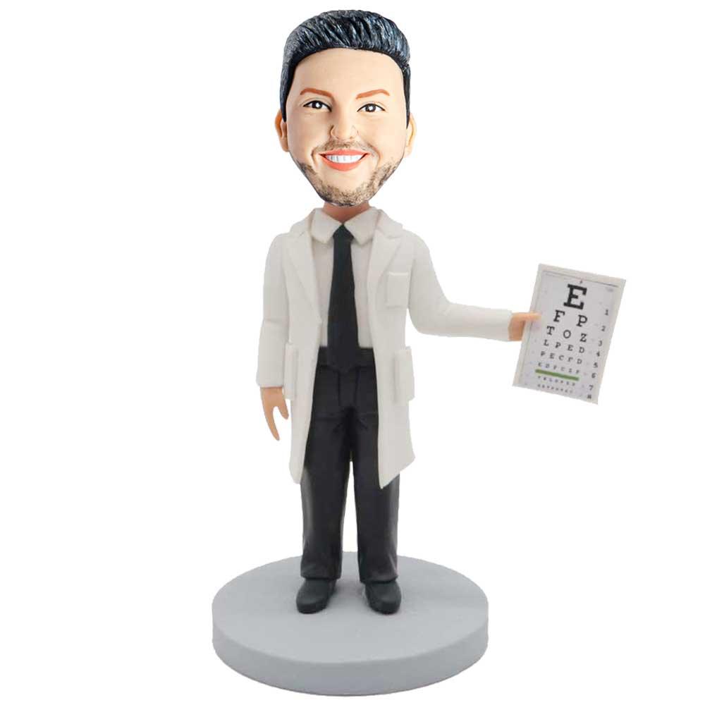 Male Optometrist Custom Figure Bobblehead