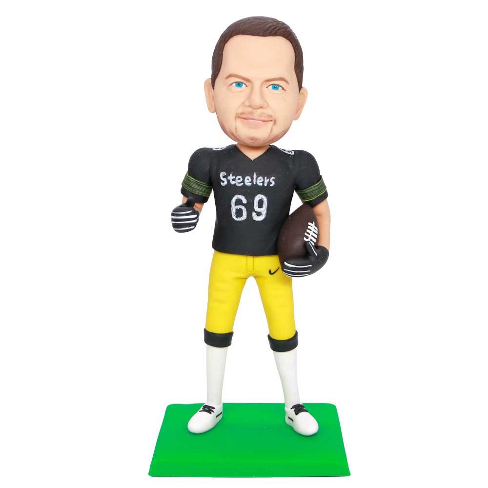 Male Pittsburgh Steelers Football Custom Figure Bobbleheads