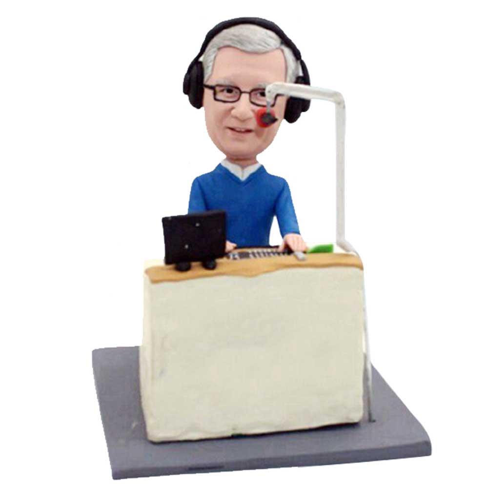 Male Radio Hosts Custom Figure Bobblehead