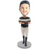 Male Softball Player In Professional Sportswear Custom Figure Bobbleheads