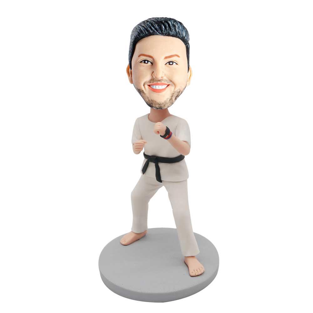 Male Taekwondo Custom Figure Bobblehead