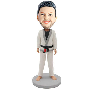 Cool Male Karate Taekwondo Custom Bobblehead - Figure Bobblehead
