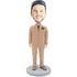 Male Worker In Yellow Work Clothes Custom Figure Bobbleheads