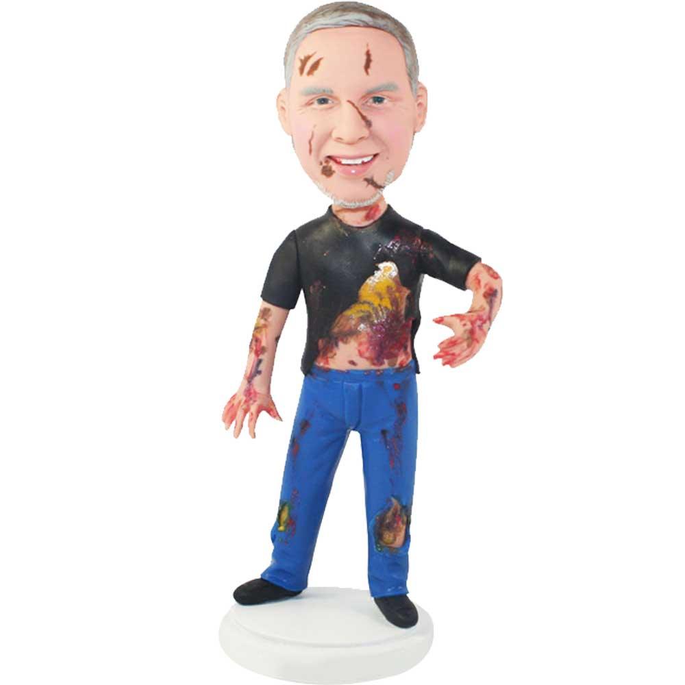 Male Zombie Custom Figure Bobblehead