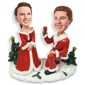 Marry Me Christmas Theme Custom Figure Bobblehead