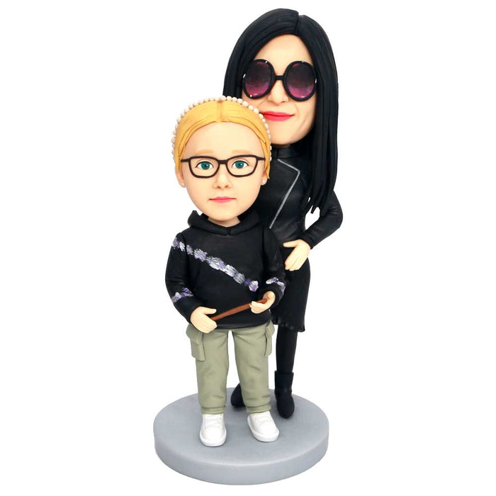 Mother And Daughter Custom Figure Bobbleheads