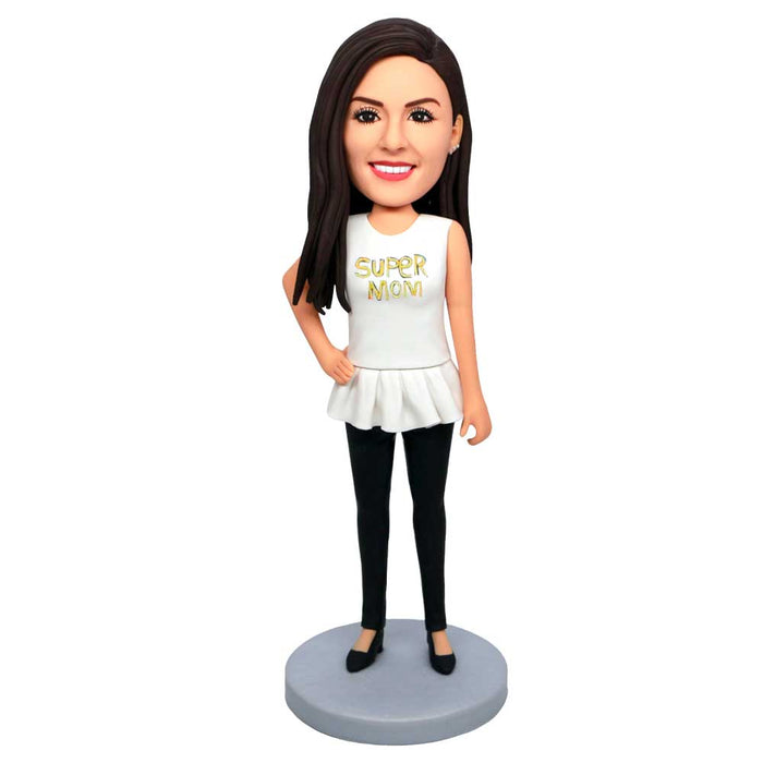 Mother's Day Gifts Fashion Lady With One Hand On Hips Custom Figure Bobbleheads