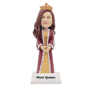 Mother's Day Gifts Female In Crimson Cape With A Crown Custom Figure Bobbleheads