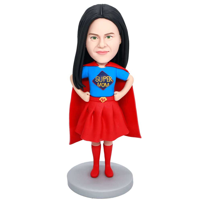 Mother's Day Gifts Super Mom Custom Figure Bobbleheads